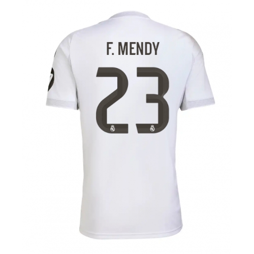 Billige Fotballdrakt Real Madrid Ferland Mendy #23 Replika Hjemmedrakt 2025-26 Kortermet Billige Fotballdrakt Real Madrid Ferland Mendy #23 Replika Hjemmedrakt 2025-26 Kortermet